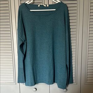 Soft Surroundings : Teal Long Sleeve Top - XL